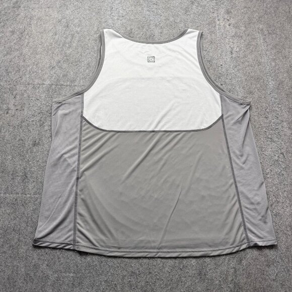 5.11 Tactical Tank Top Men 2XL White Gray Colorblock Performance - Picture 7 of 12